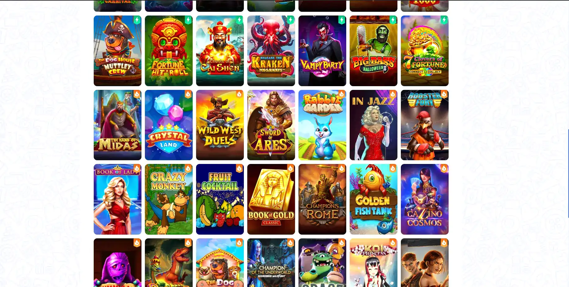 Интерфейс пополнения счета в Get X casino